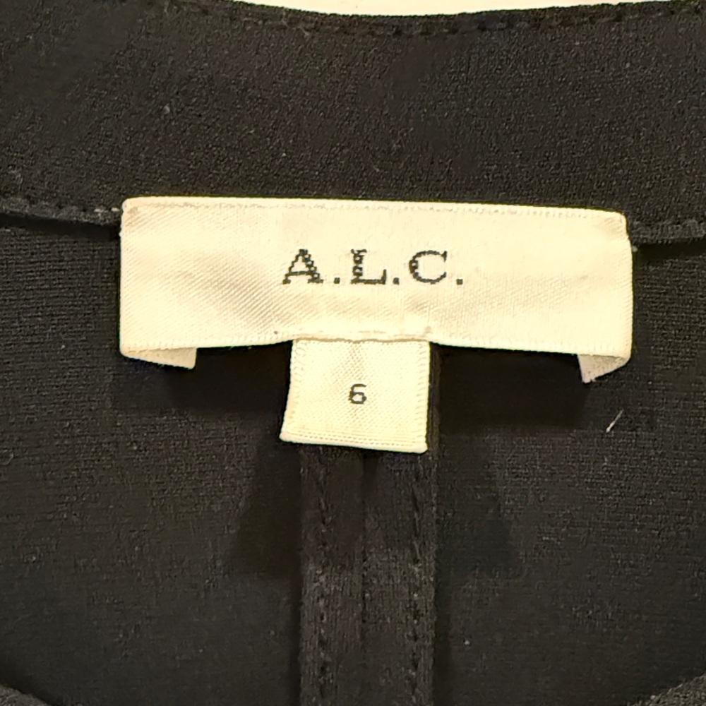 A.L.C. Black Button-Down Women's Top - Picture 3 of 7